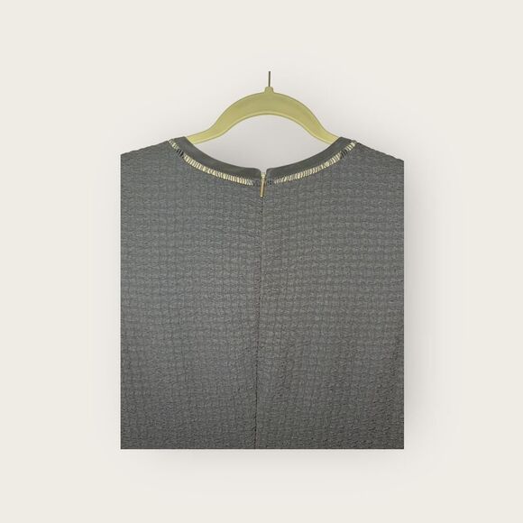 Rebecca Taylor Navy Textured Ruffle Tiered Dress • Size 8 - Picture 7 of 10